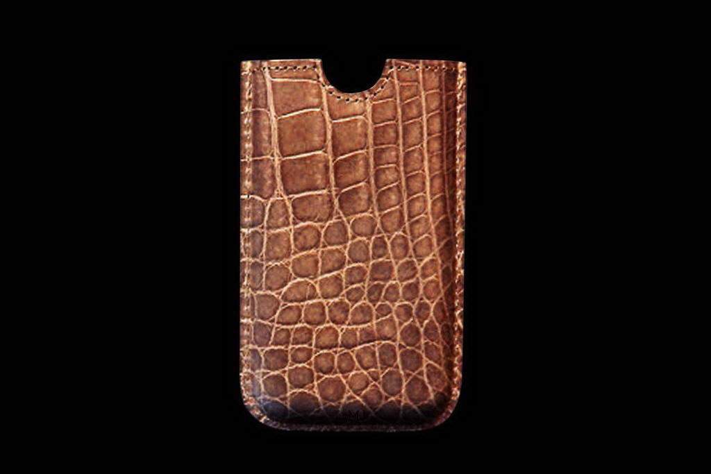 Apple iPhone Luxury Case from Natural Crocodile Leather (Alligator Skin)