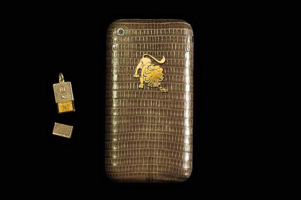 Apple iPhone Diamond Leather Gold 888 Limited Edition with Micro USB Flash Drive